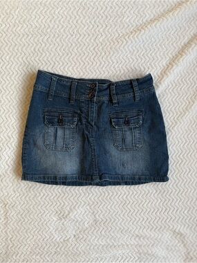 Y2K 2000s Low Rise Mini Skirt Size 11
